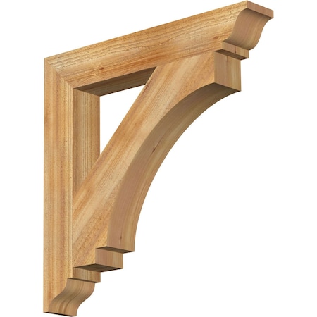 Ekena Millwork Imperial Traditional Rough Sawn Bracket, Western Red Cedar, 4"W x 26"D x 26"H BKT04X26X26IMP01RWR